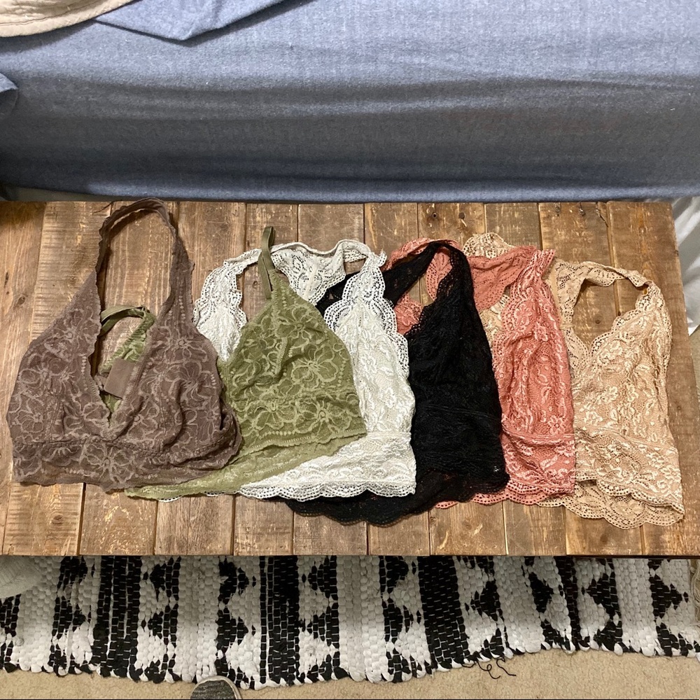 SIX Lace Brallettes *BUNDLE*
